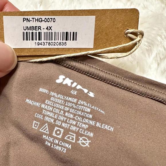 NWT Skims Fits Everybody T-String Thong in Umber Women’s 4X - Picture 6 of 7